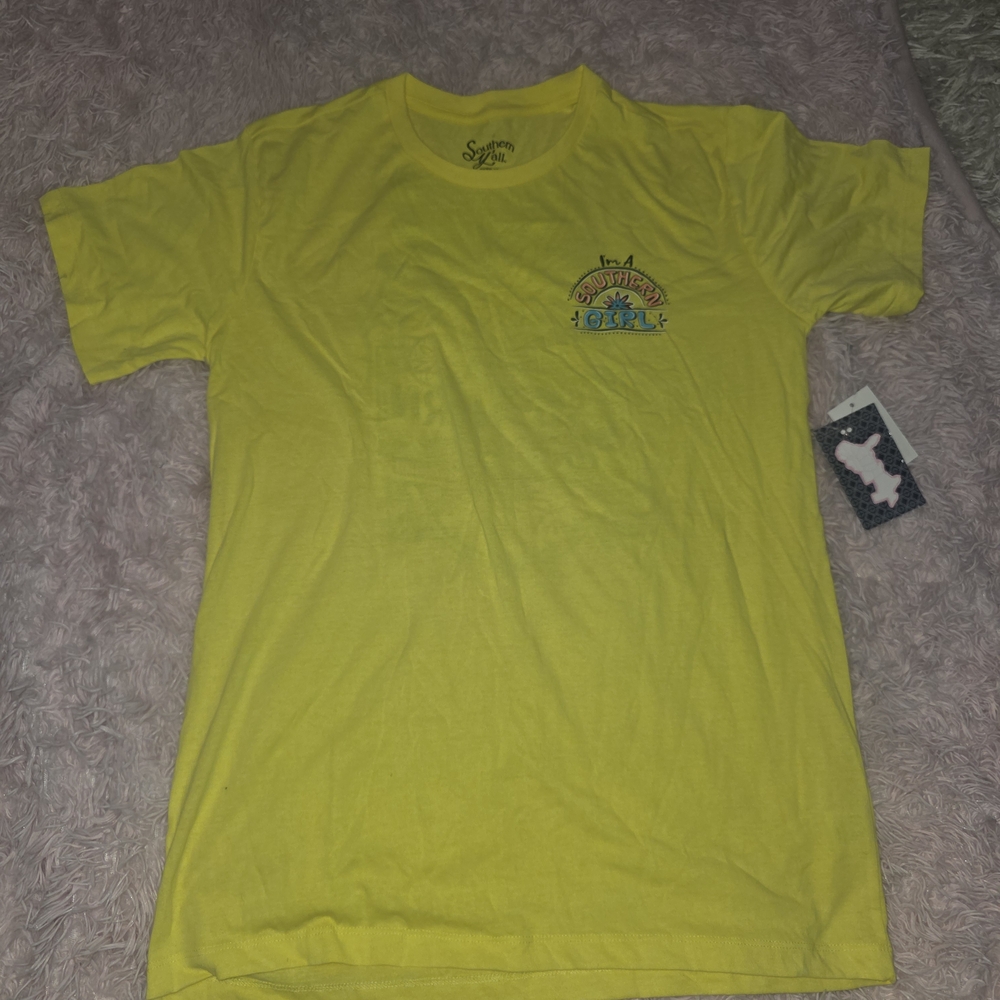 Sunny Vibes Yellow Tee by Soffe